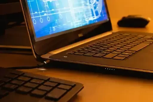 Laptop showing Blueprints